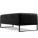 Puff Decorativo Sala de Estar Bali W01 Base Ferro 120x50 cm Couríssimo Preto - Lyam Decor