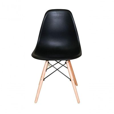Cadeira Charles Eames Eiffel Dkr Wood Preto