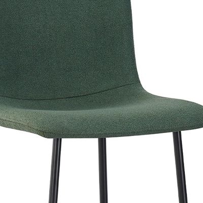 Banqueta Celeste Bouclé Verde Oliva e Preta