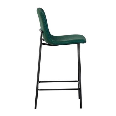 Banqueta Celeste Bouclé Verde Oliva e Preta