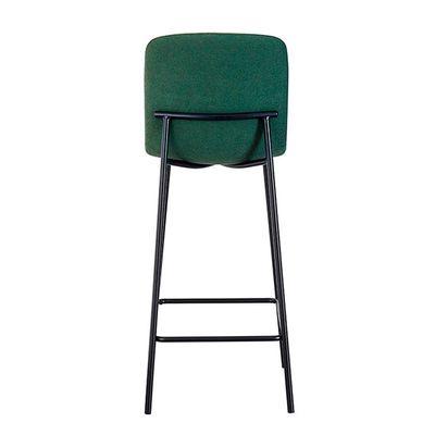 Banqueta Celeste Bouclé Verde Oliva e Preta