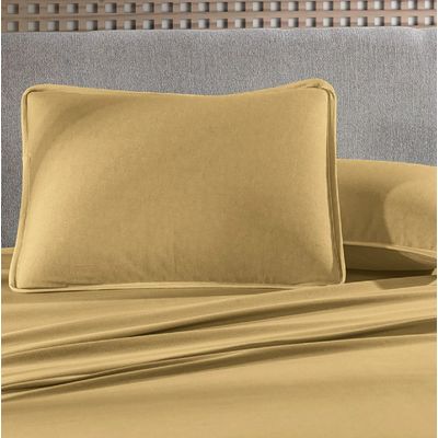 Jogo Cama Queen 4 Pcs Algodão Malha Fio Penteado Altenburg Branco