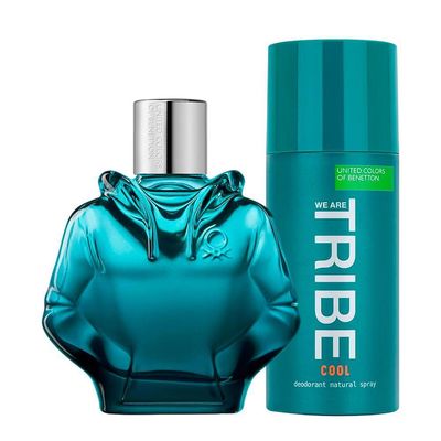 Benetton United Colors We Are Tribe EDT - Kit Perfume Masculino 90ml + Desodorante 150ml 90ml