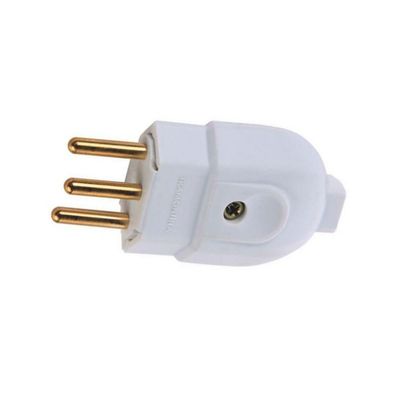 Plugue Macho 2p+t 20a 250v Branco Tramontina Plugue Macho Branco 2p+t De 20 Ampères E 250 Volts - 57402107 - Tramontina