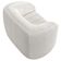 Poltrona Decorativa Para Sala De Estar Lazio M03 Bouclê Branco - Lyam Decor