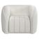 Poltrona Decorativa Para Sala De Estar Lazio M03 Bouclê Branco - Lyam Decor