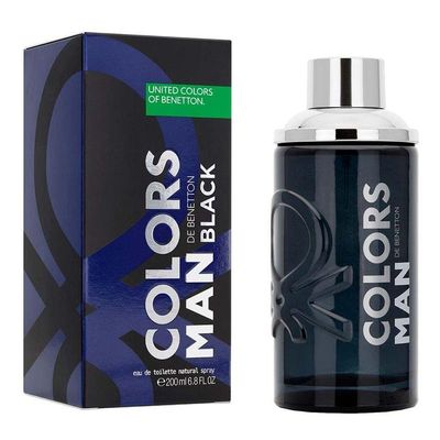 Benetton United Colors Black Eau De Toilette - Perfume Masculino 200ml
