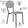 Cadeira Estofada Para Sala De Jantar Azuri Preto C01 Courino Off White - Lyam Decor