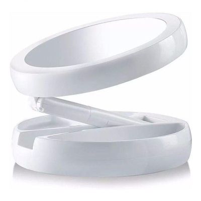Espelho De Led Dobravel Aumenta 10x Maquiagem Original Luxo