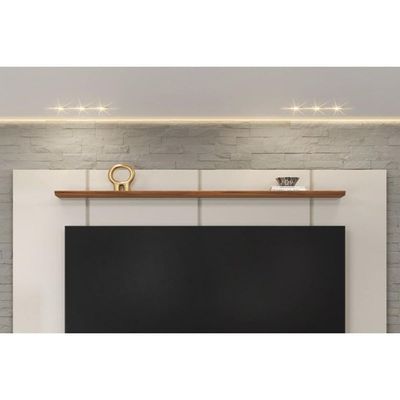 Painel Quarto P- Tv Até 70 Pol Alana 169x180cm Bali-cedro - Dj Móveis
