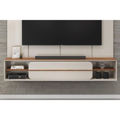 Painel Quarto P- Tv Até 70 Pol Alana 169x180cm Bali-cedro - Dj Móveis
