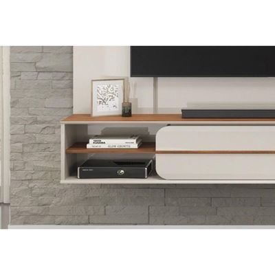 Painel Quarto P- Tv Até 70 Pol Alana 169x180cm Bali-cedro - Dj Móveis
