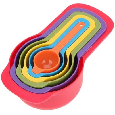 Colheres Medidoras para Receitas com 6 Unidades Plastica