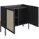 Balcão Aparador Cantinho do Café Pés Madeira Moss A03 Nero Preto - Lyam Decor