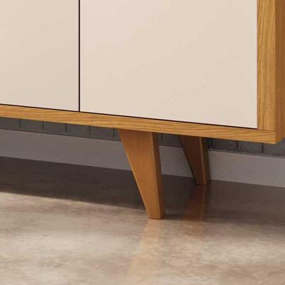 Aparador Para Sala Buffet Com 04 Portas 02 Gavetas Havana B01 Off White Cinamomo - Lyam Decor