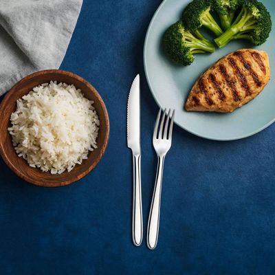 Jogo de Talheres Garfo e Faca Churrasco Inox Siena Brinox 48