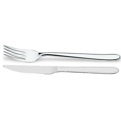 Jogo de Talheres Garfo e Faca Churrasco Inox Siena Brinox 48