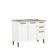 Cozinha Compacta 100% Aço 2 Gavetas Bella Branco Bertolini - Branco Branco