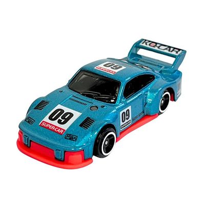 Mini Carrinho Die Cast Garagem S.A. - Corrida Azul Metálico