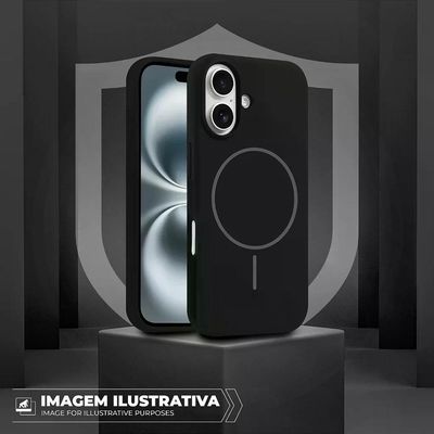 Capa para iPhone 17 Pro Max - Silicon Liquid Magsafe - Preta - Gshield