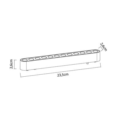 Módulo Led Para Trilho Magnético Nordecor Pro Magnetic Track Kay 6700 12W Irc 90 48v 3000K Luz Amarela