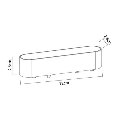 Módulo Led Difusor Para Trilho Magnético Nordecor Magnetic Track Kay 6705 6w Irc 90 48v 3000K Luz Amarela