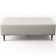 Kit 02 Puffs Decorativo Sala de Estar Bali W01 Pés Palito 120x50 cm Linho Champagne - Lyam Decor