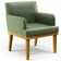 Kit 2 Poltronas Decorativas Para Sala De Estar E Recepção Beatriz W01 Facto Verde Musgo - Lyam Decor