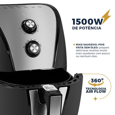 Air Fryer Britânia 5L  Antiaderente 1500W BFR40PI 127V