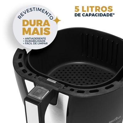 Air Fryer Britânia 5L  Antiaderente 1500W BFR40PI 127V