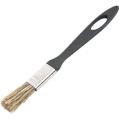 Pincel 1-2 Cerdas Gris Cabo Plástico Para Tintas Latéx E Ac