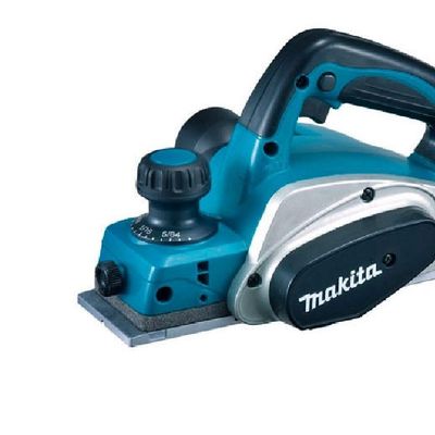 Plaina Elétrica 82mm 3-1-4'' 620W Com Calibrador Faca Guia Chave Soquete Madeira Kp0800 Makita 220V