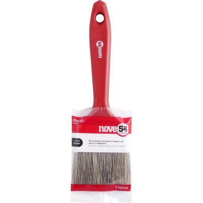 Pincel 1.1-2 Cerda Gris Cabo Plástico Para Tintas Latéx E A