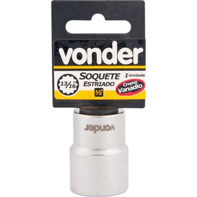 Soquete Estriado Enc 1-2" 20mm Curto Vanád. Vonder