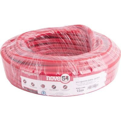 Mangueira Para Jardim 1-2" Vermelha Com 15 Metros - Nove54