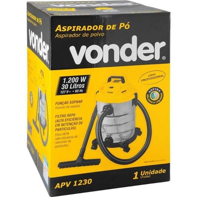 Aspirador De Pó E Líquidos 1200W Apv1230 Vonder 110V