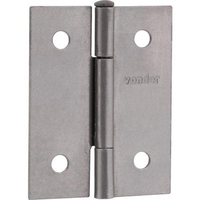 Dobradiça Para Porta 2 Aço Carbono Polido Vonder