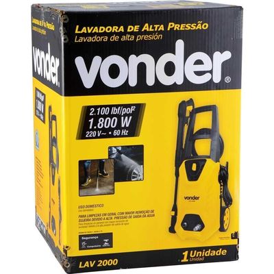 Lavadora Alta Pressao 2000 Lbf-pol Lav2000 Vonder 220V