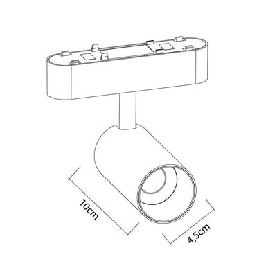 Spot Led Para Trilho Magnético Nordecor Magnetic Track Kay In 6709 9w 48v 3000K Luz Amarela