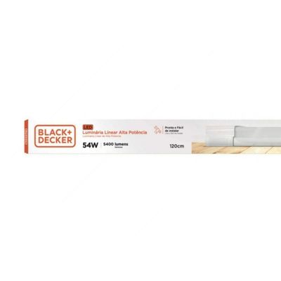 Luminaria Led Linear 110-240v 3000k 54w 5400ln Black + Decker