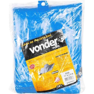 Lona Reforçada Azul 11x4m Vonder