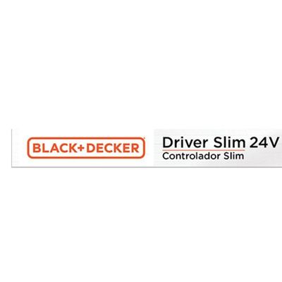 Fonte Driver Slim Fita De Led 100-240v 2.5a 60w Black + Decker
