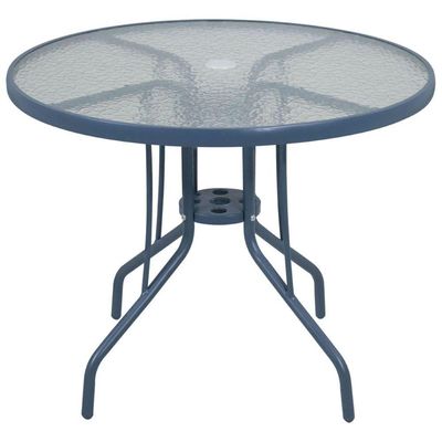 Conjunto Noronha Cinza Com Mesa 4 Cadeiras E Guarda Sol Bel