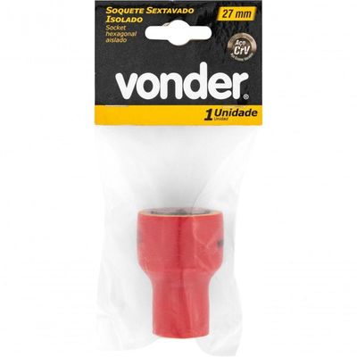 Soquete Isolado Sextavado Encaixe 1-2'' 27mm Iec60900 Vonder