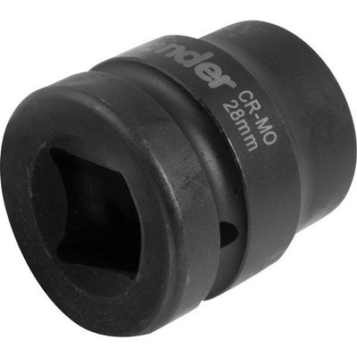 Soquete Sextavado Impacto Encaixe 1 28mm Aço Cromo Vonder