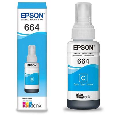 Refil Epson 664 - Ciano - 70ml - T664220al