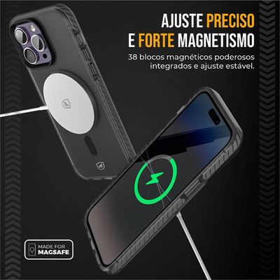 Capa MagSafe Pro para iPhone 16 Plus - Preta - Gshield