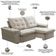 Sofá Retrátil Reclinável Para Sala 3 Lugares 230cm Nijma F04 Veludo Bege - Lyam Decor