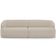 Sofá 3 Lugares Curvo Orgânico com 02 Poltronas Para Sala Living 220cm Barolo L06 Linho Bege Escuro - Lyam Decor