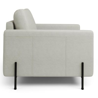Kit 2 Poltronas Decorativa Para Sala Living Pés Industrial Domani L06 Veludo Gelo - Lyam Decor